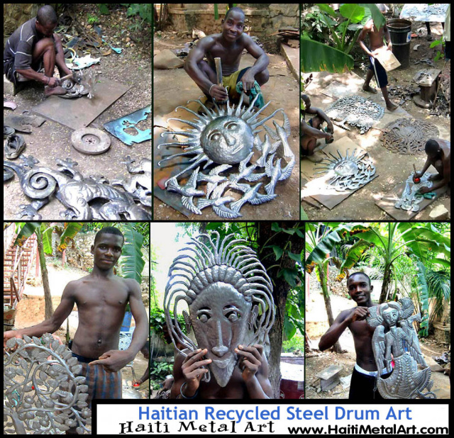 Haiti Metal Art - Recycled steel drums